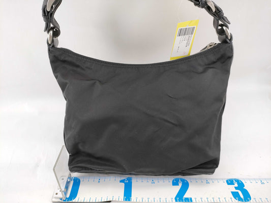PRADA nylon one-shoulder shoulder bag with leather handles