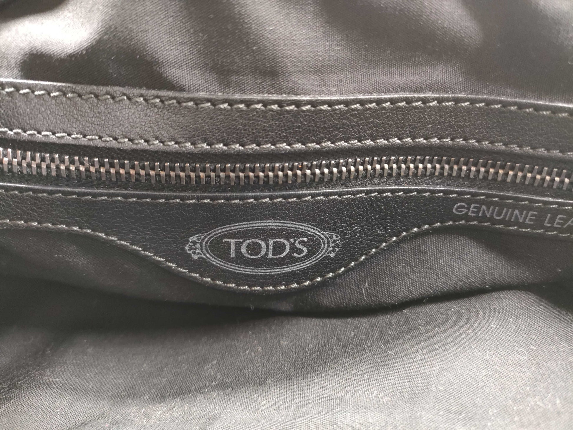 TODS Leather Turnlock Tote Bag