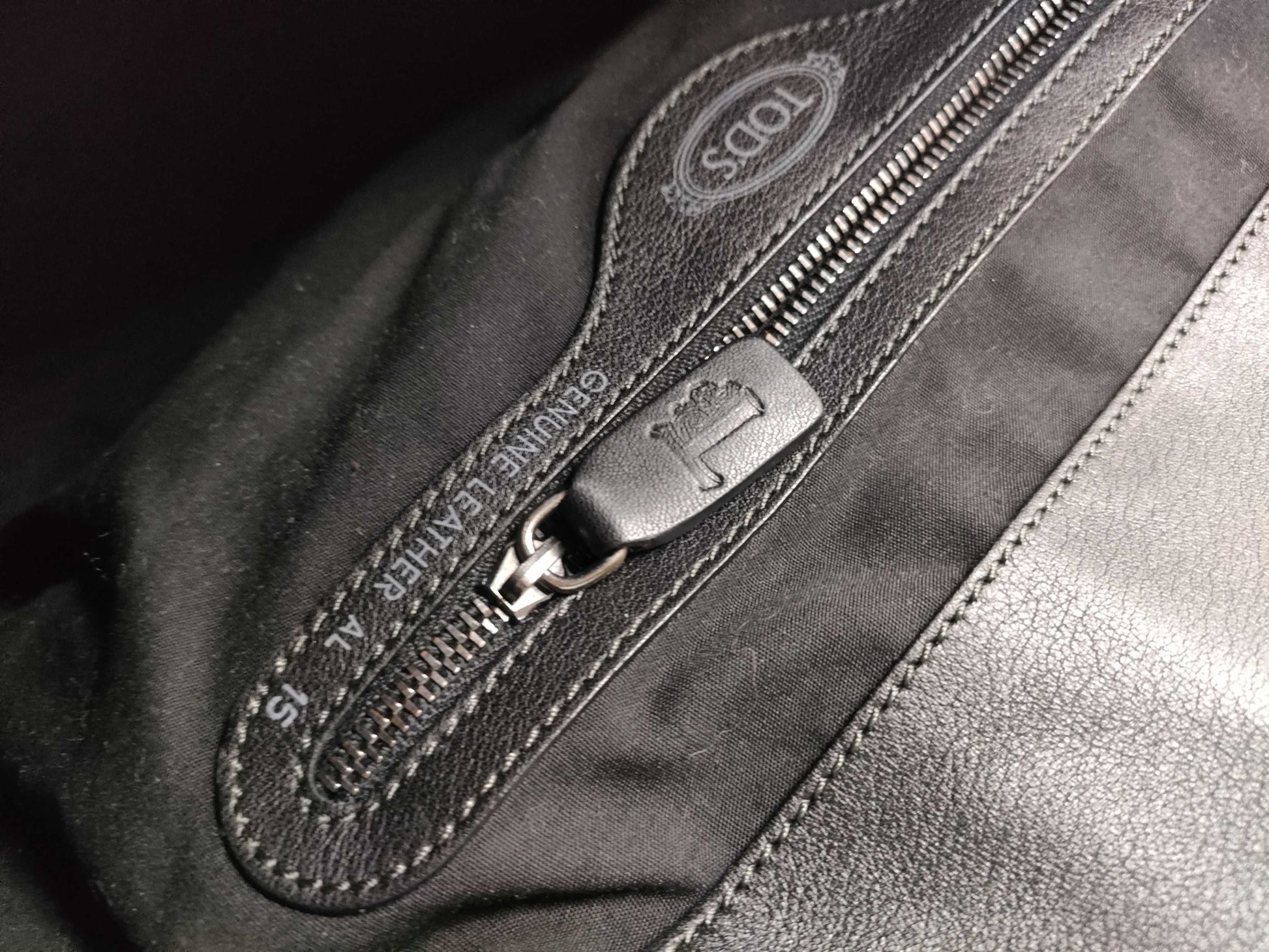 TODS Leather Turnlock Tote Bag