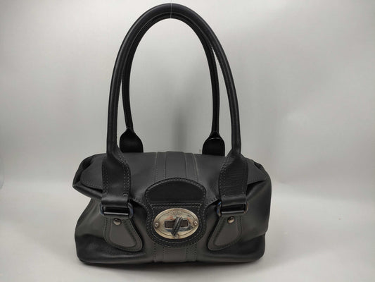 TODS Leather Turnlock Tote Bag