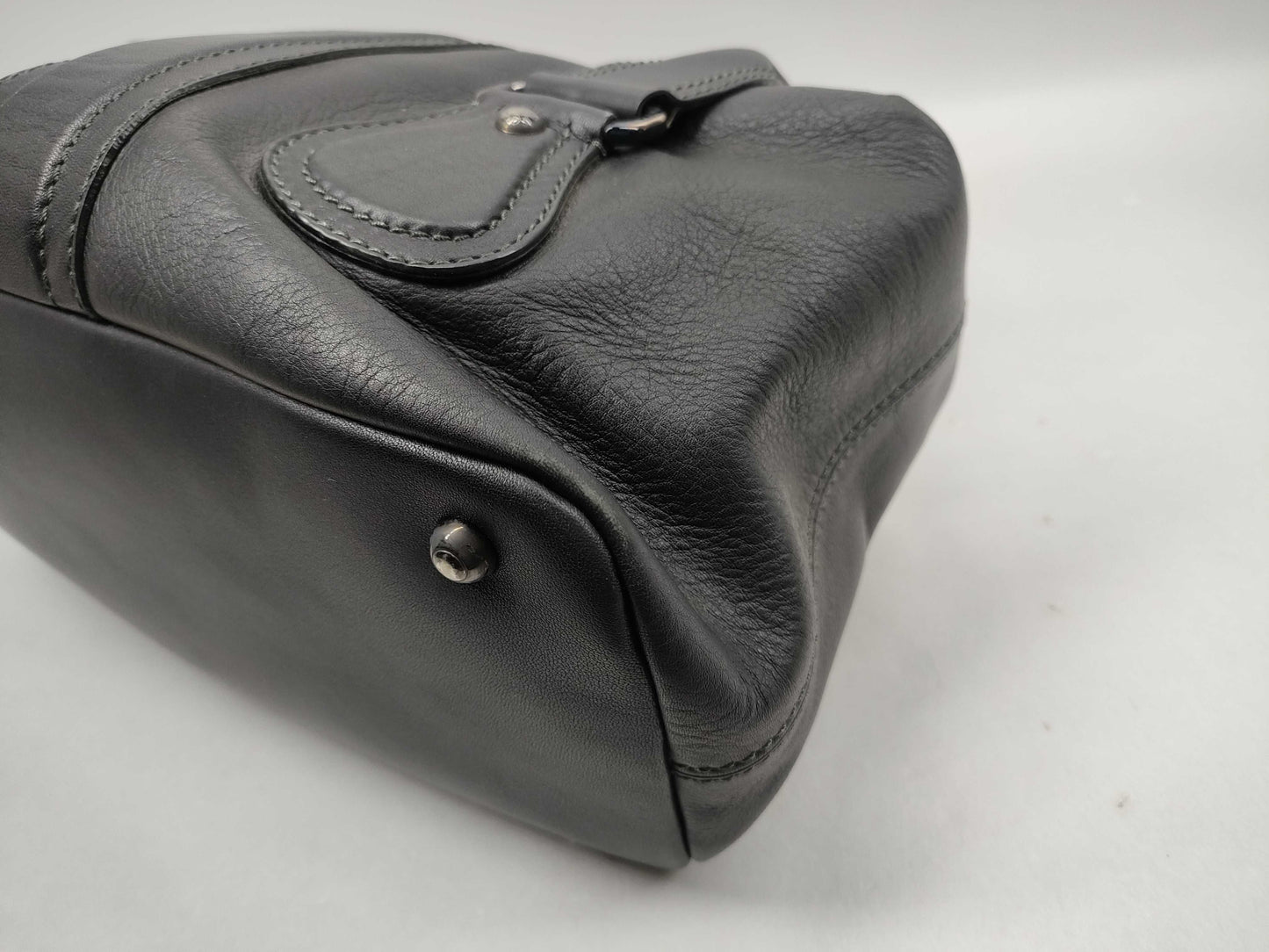 TODS Leather Turnlock Tote Bag