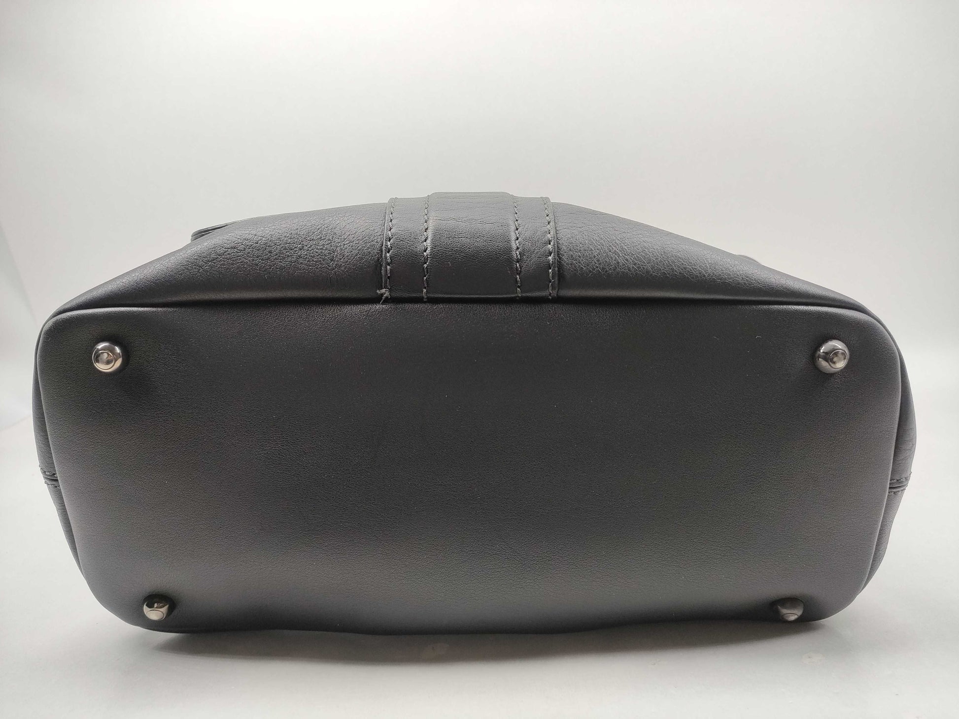 TODS Leather Turnlock Tote Bag