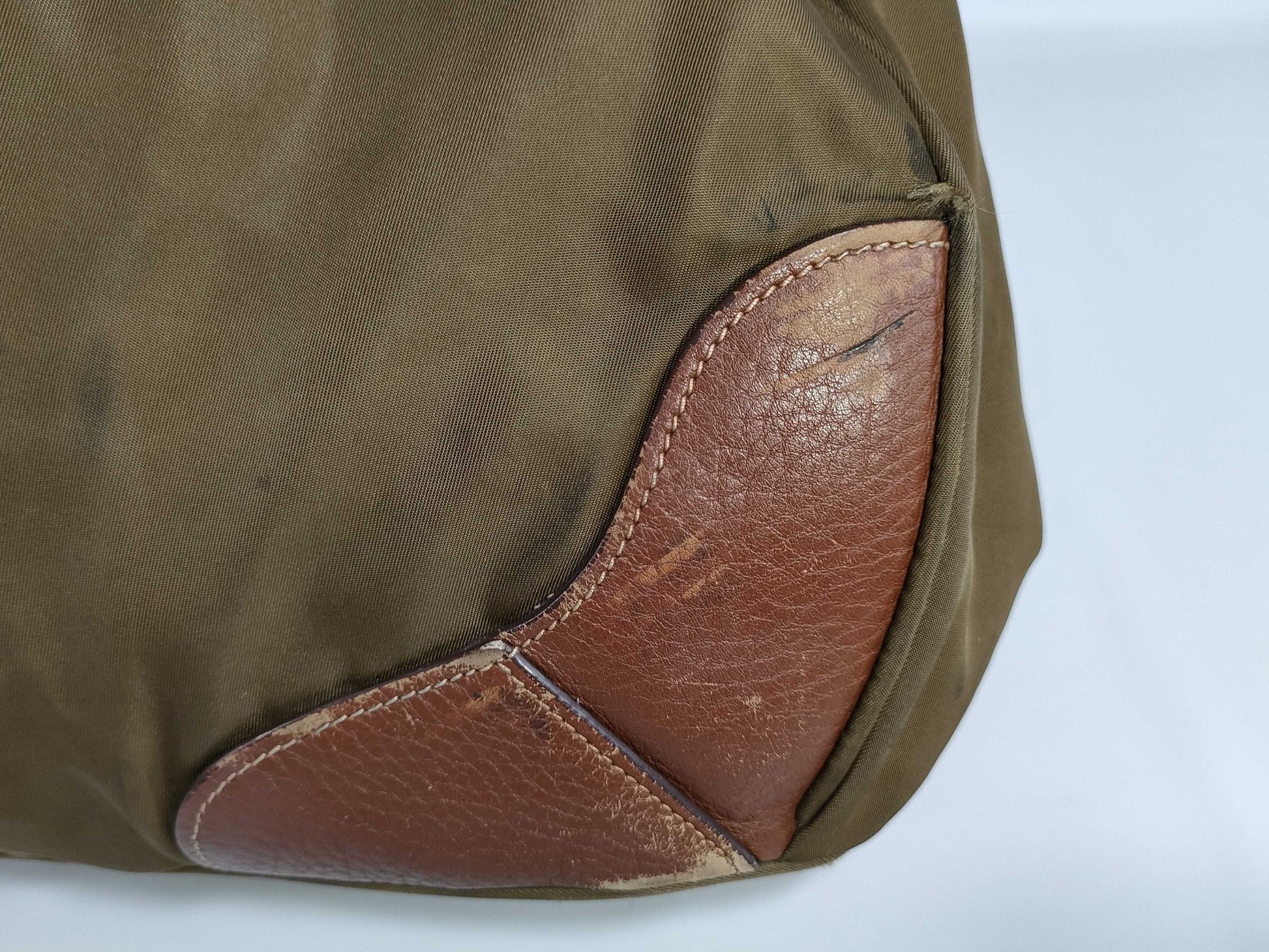 PRADA nylon leather nylon bag shoulder bag