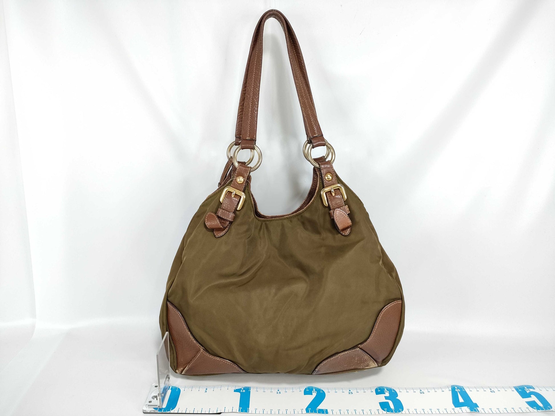 PRADA nylon leather nylon bag shoulder bag