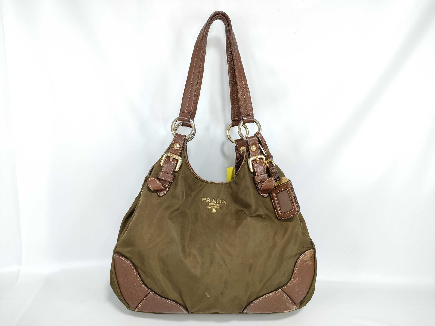 PRADA nylon leather nylon bag shoulder bag
