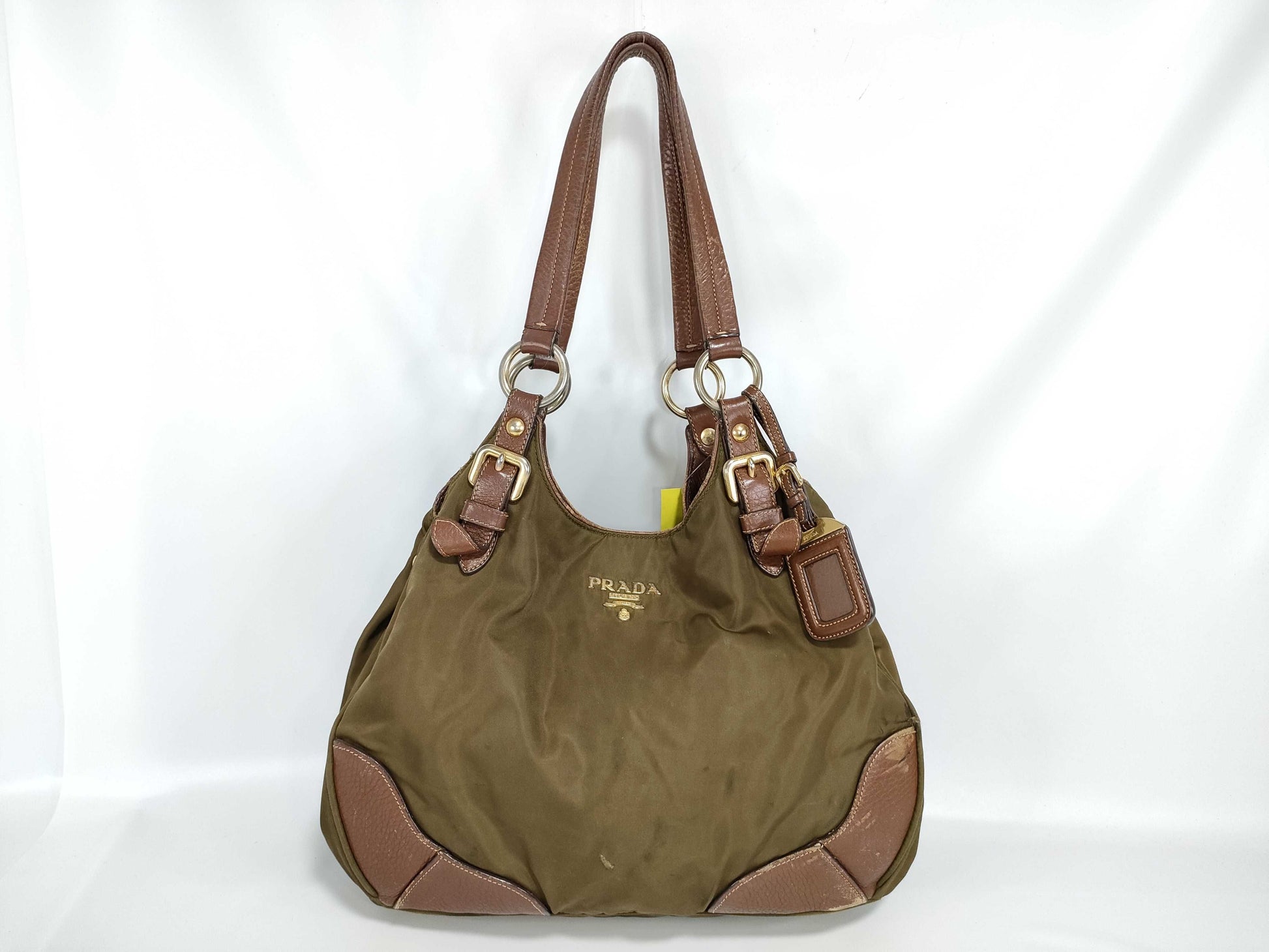 PRADA nylon leather nylon bag shoulder bag