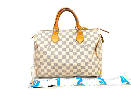 LOUIS VUITTON N41533 Damier Azur Speedy 30 Boston Bag