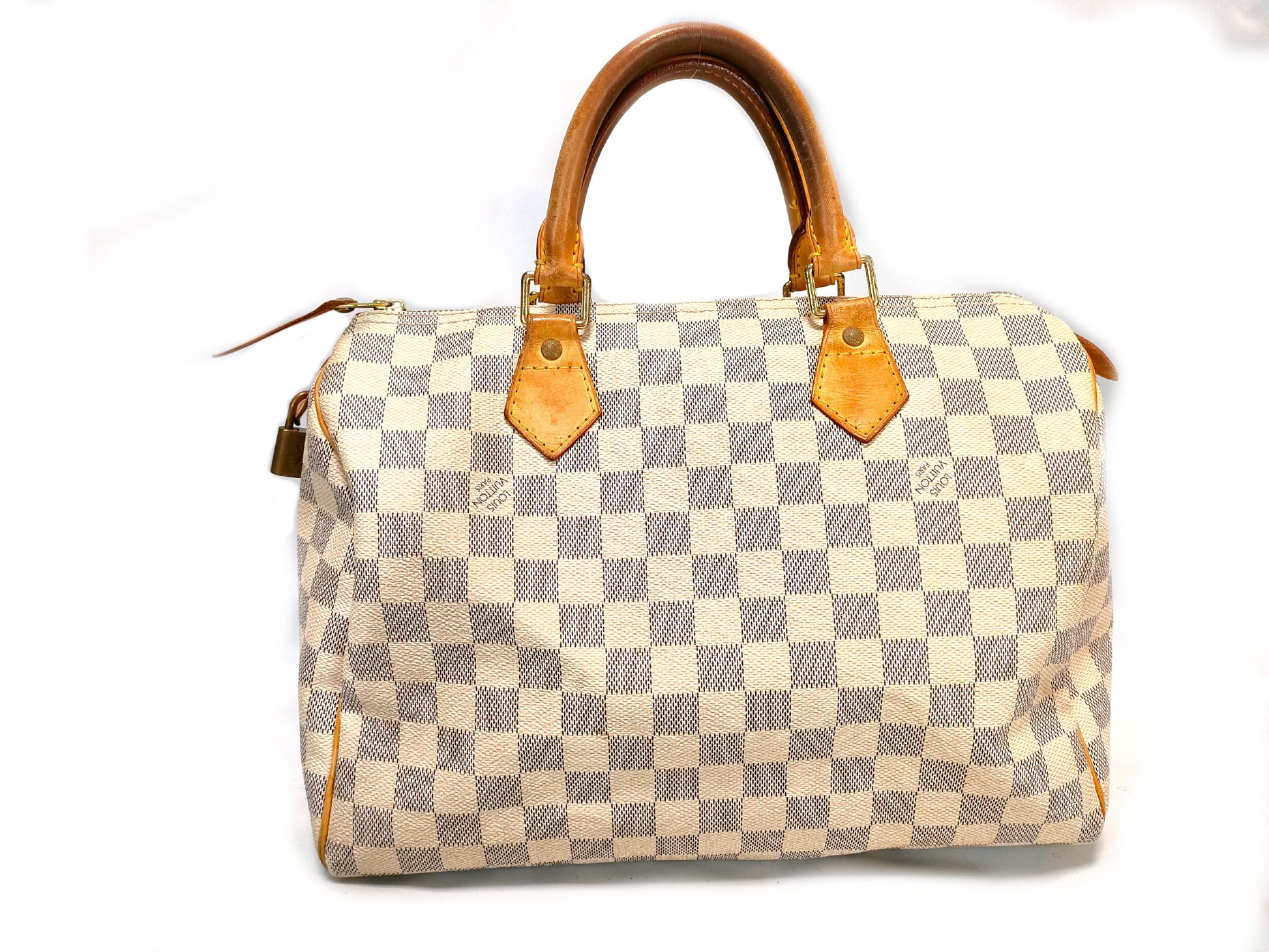LOUIS VUITTON N41533 Damier Azur Speedy 30 Boston Bag