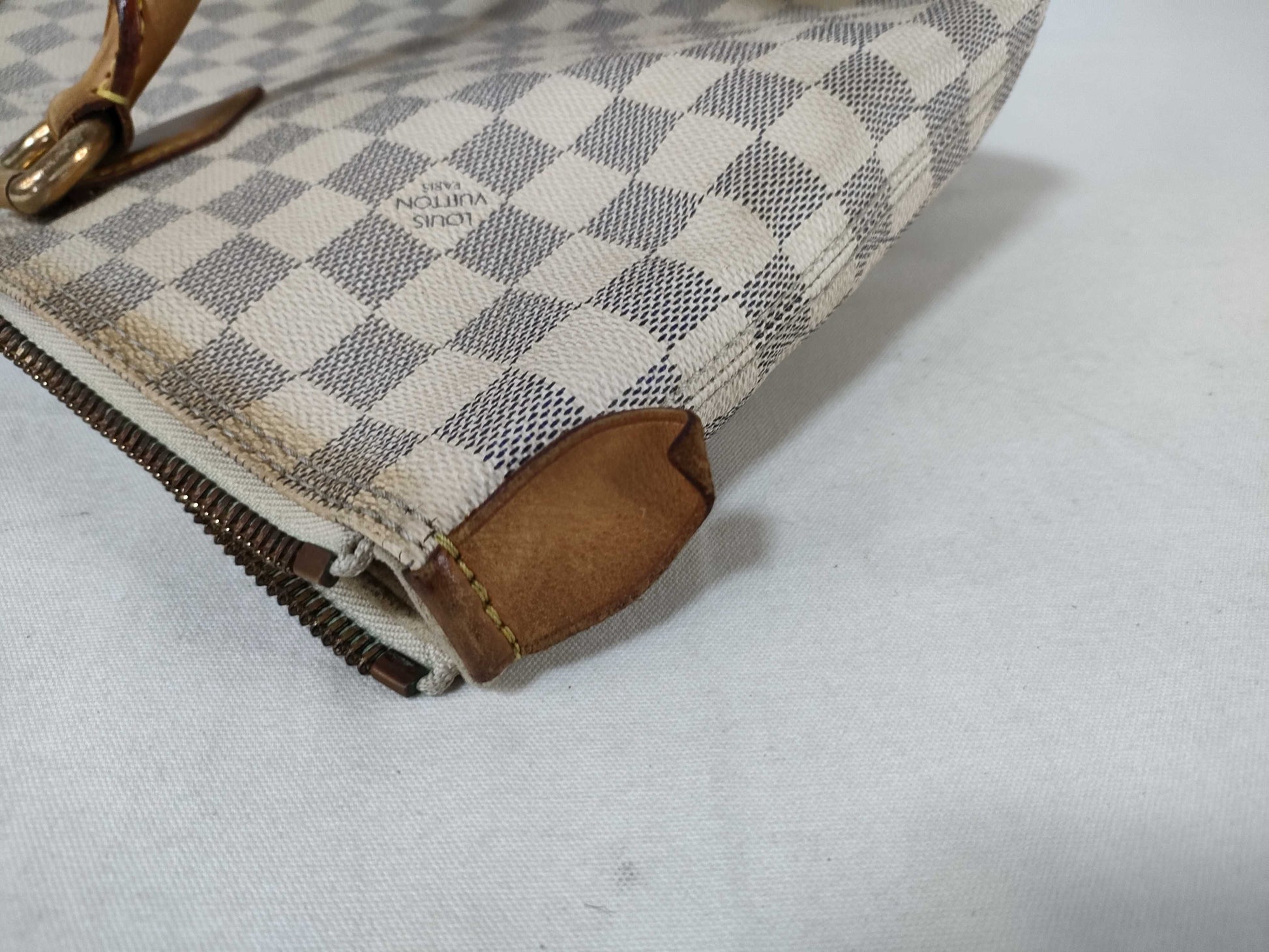 LOUIS VUITTON N51185 Damier Azur Saleya MM Tote Bag