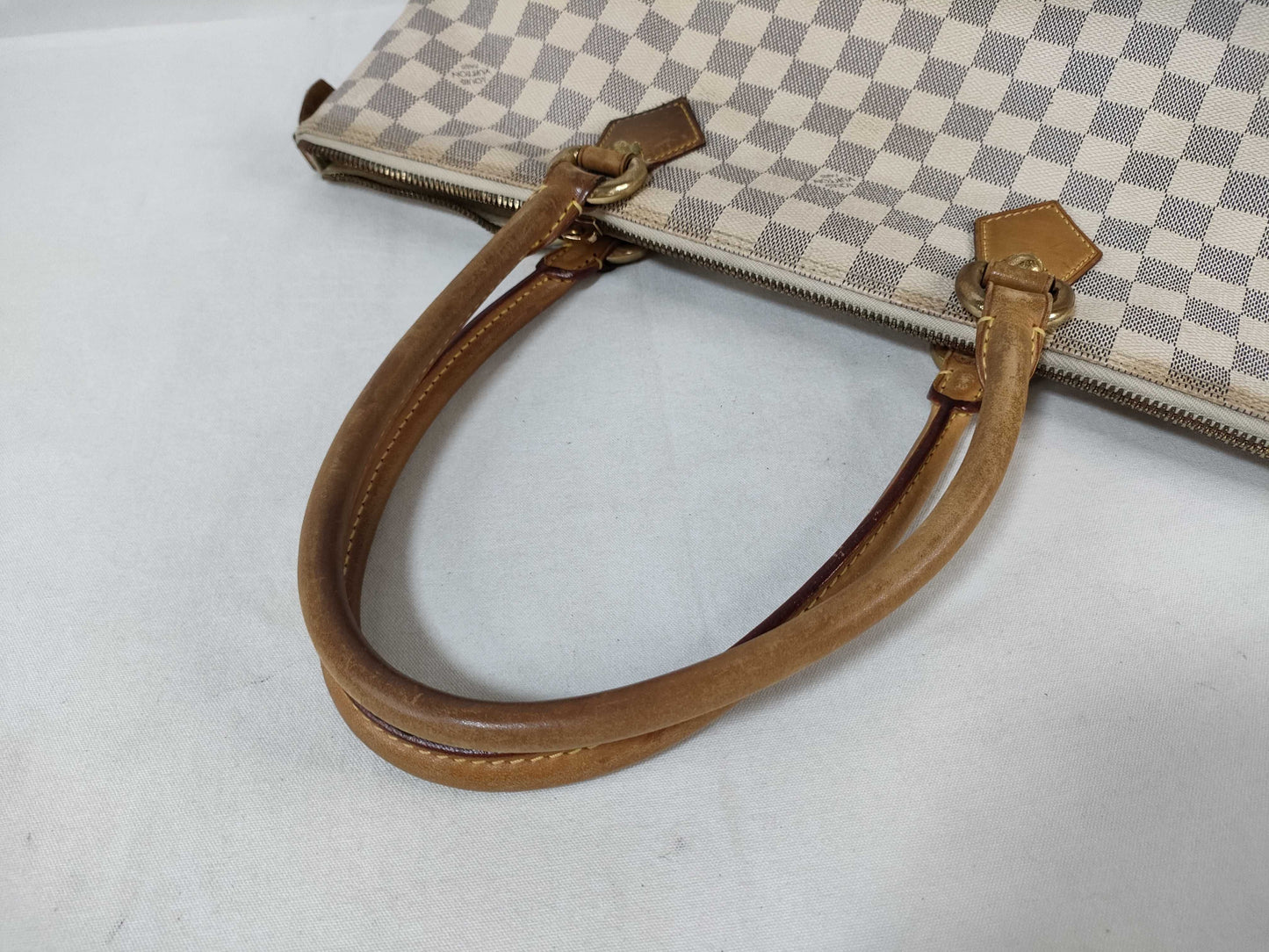 LOUIS VUITTON N51185 Damier Azur Saleya MM Tote Bag
