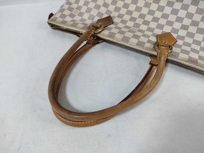 LOUIS VUITTON N51185 Damier Azur Saleya MM Tote Bag