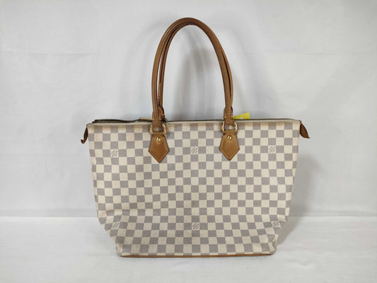 LOUIS VUITTON N51185 Damier Azur Saleya MM Tote Bag