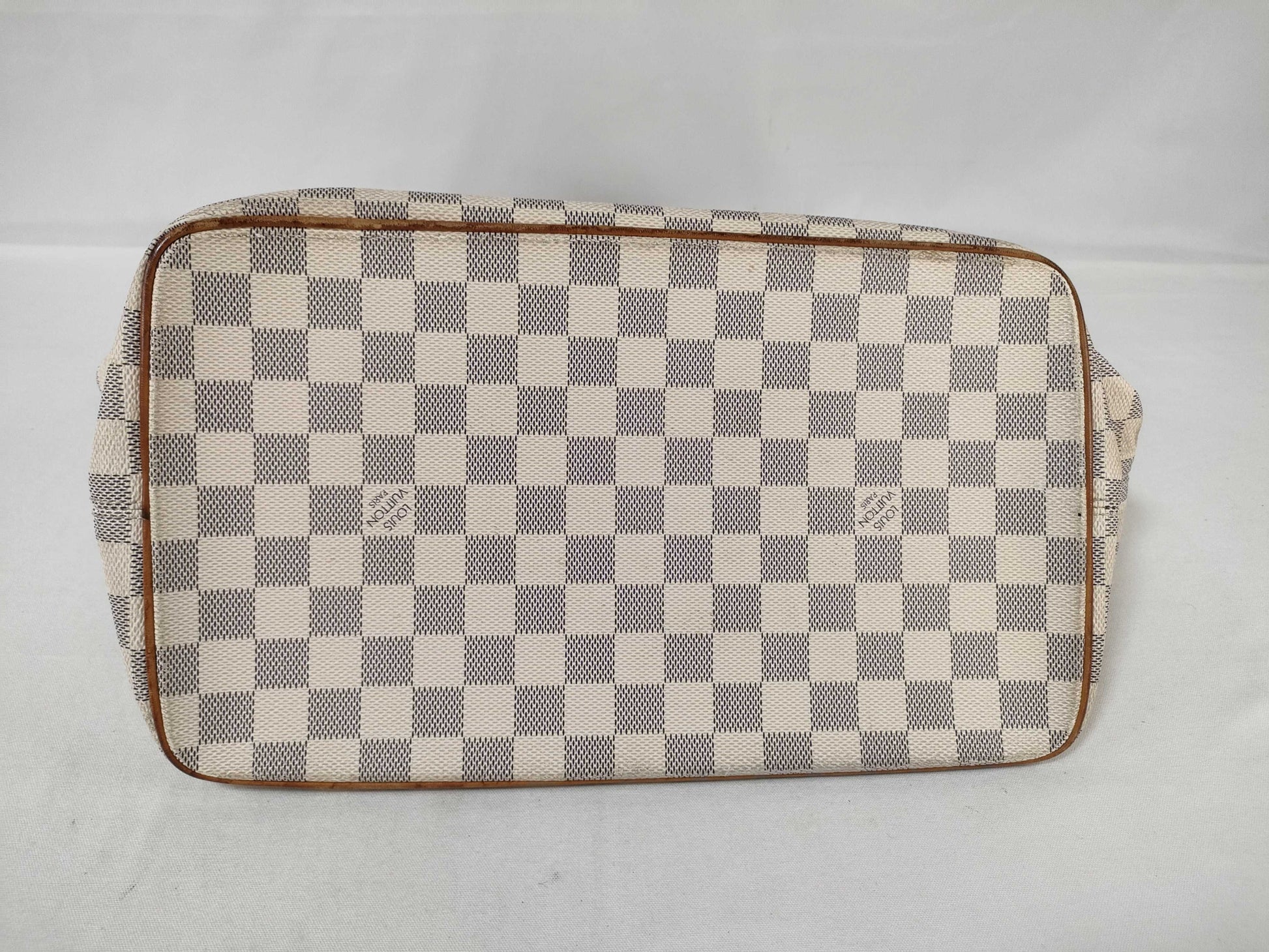 LOUIS VUITTON N51185 Damier Azur Saleya MM Tote Bag