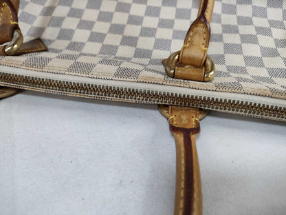 LOUIS VUITTON N51185 Damier Azur Saleya MM Tote Bag