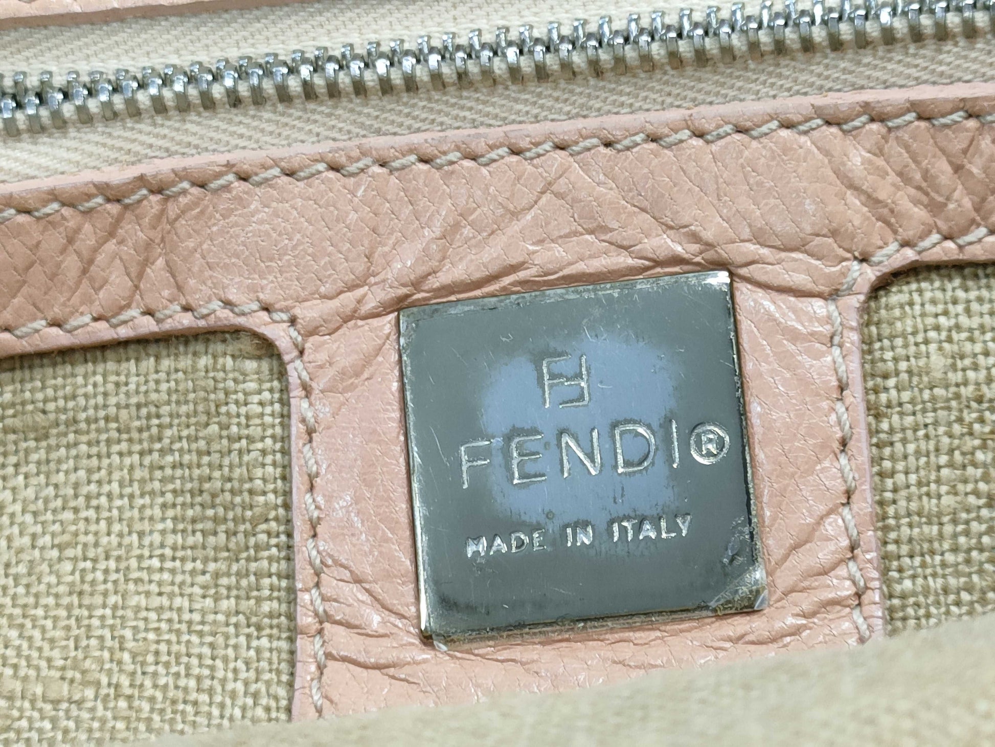 FENDI suede handbag