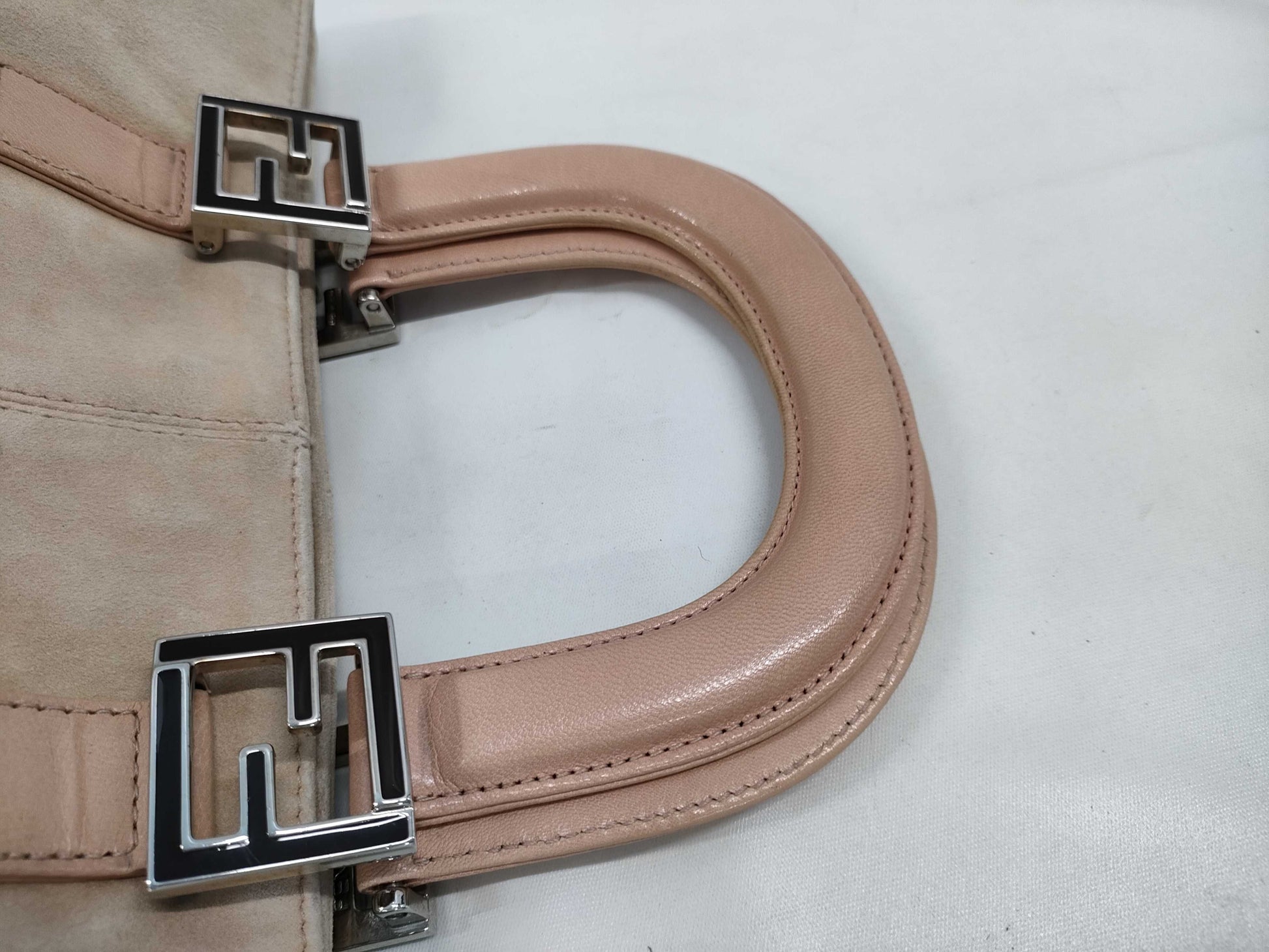 FENDI suede handbag