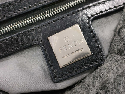 FENDI Mamma Bucket Wool Handbag