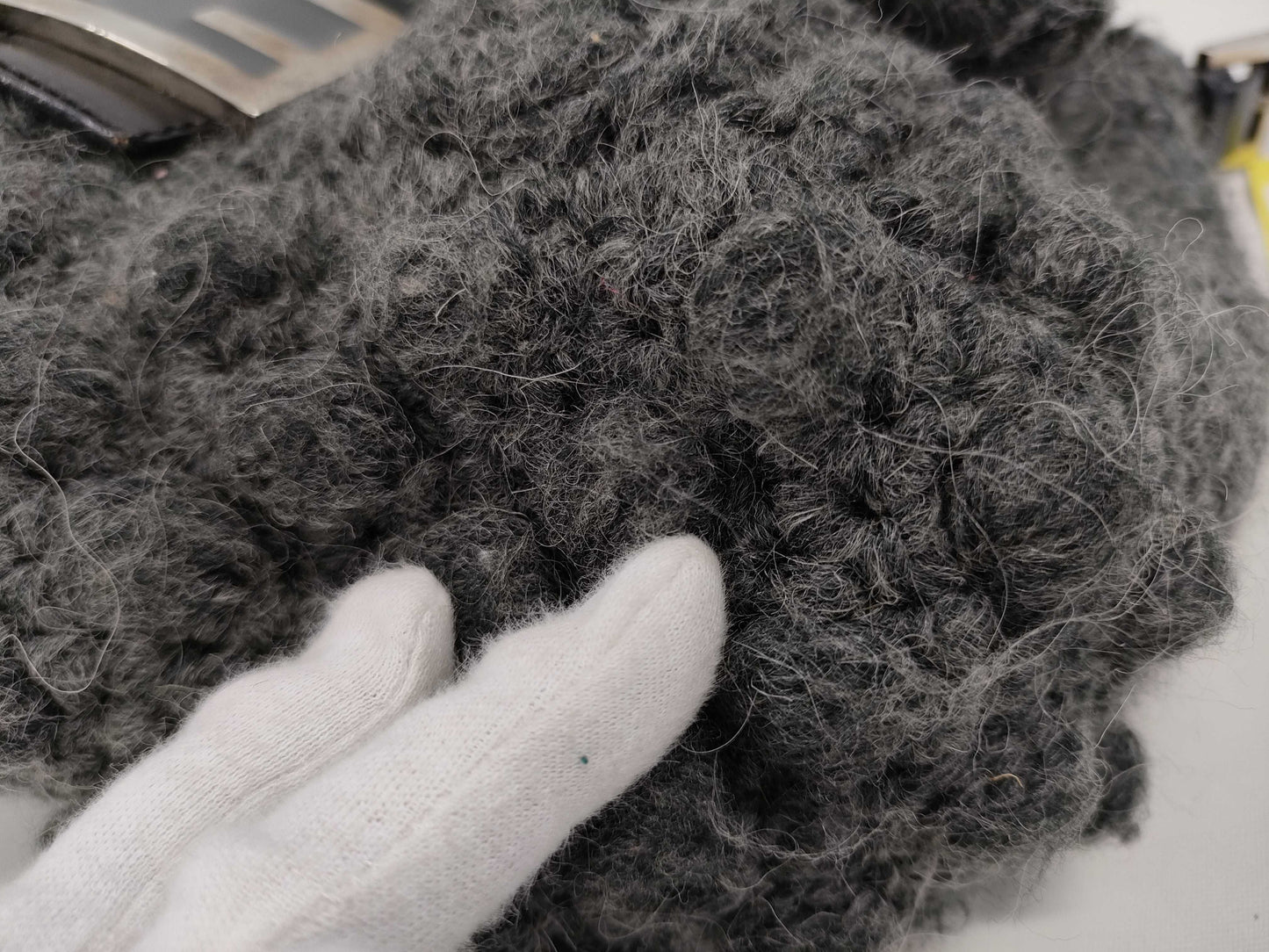 FENDI Mamma Bucket Wool Handbag