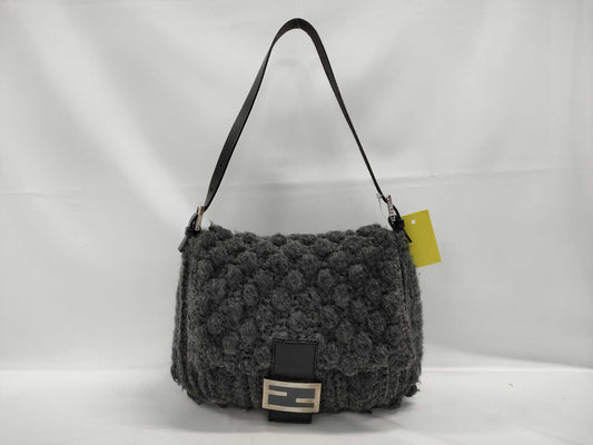 FENDI Mamma Bucket Wool Handbag