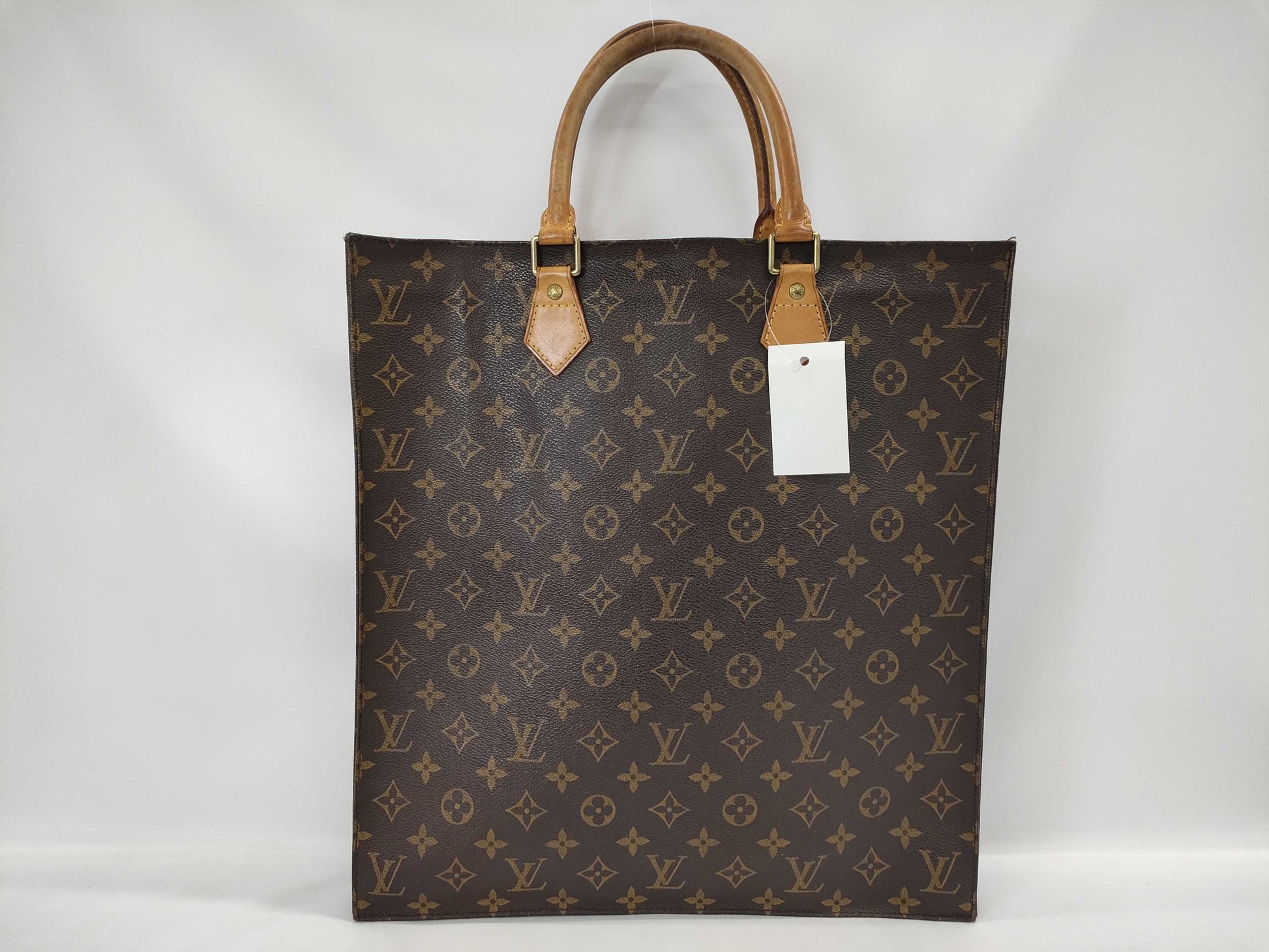 LOUIS VUITTON Monogram Sac Plat Tote Bag