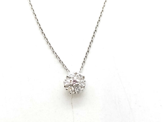 PD 0.03ct D 0.18ct Pt850 2.4g Necklace 