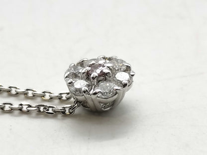 PD 0.03ct D 0.18ct Pt850 2.4g Necklace 