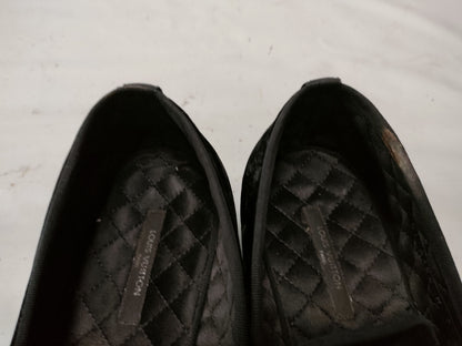 LOUIS VUITTON Triple V Suede Black Loafers