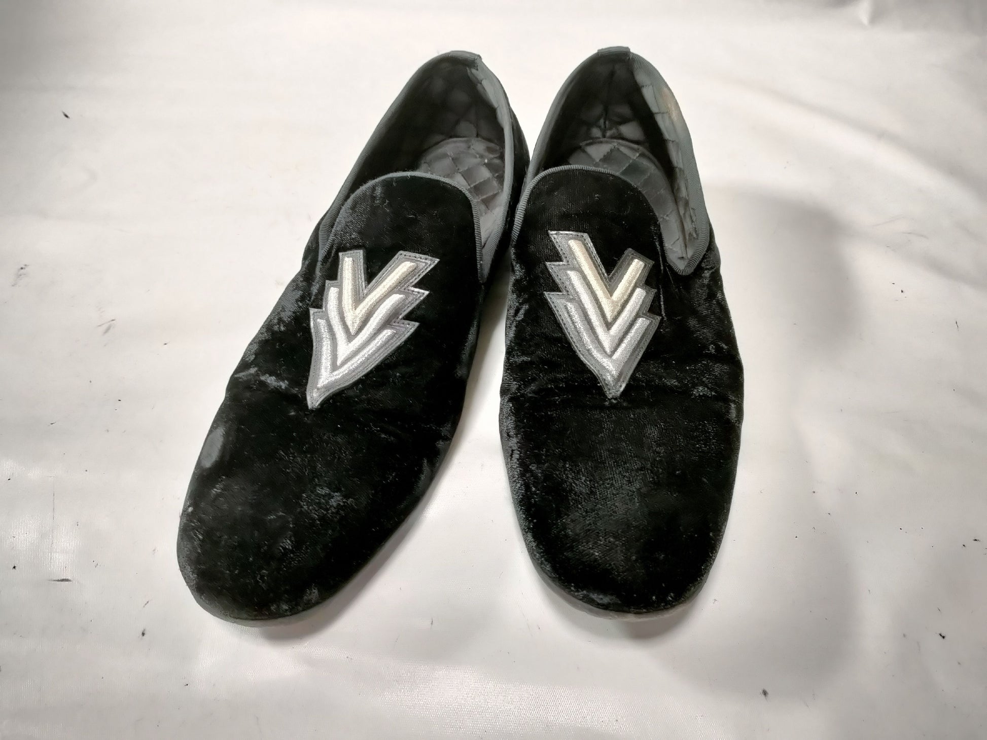 LOUIS VUITTON Triple V Suede Black Loafers