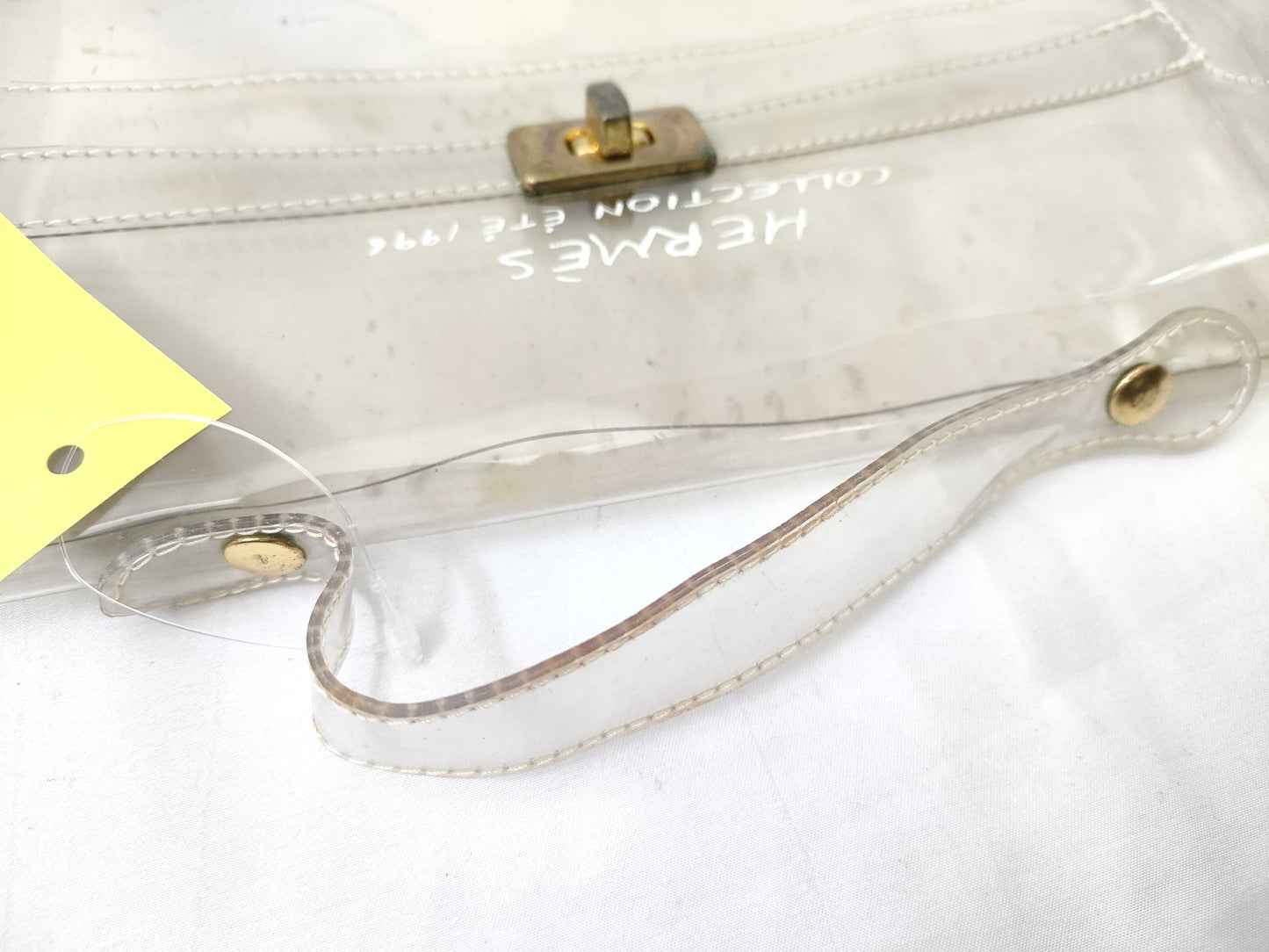 HERMES vinyl bag handbag