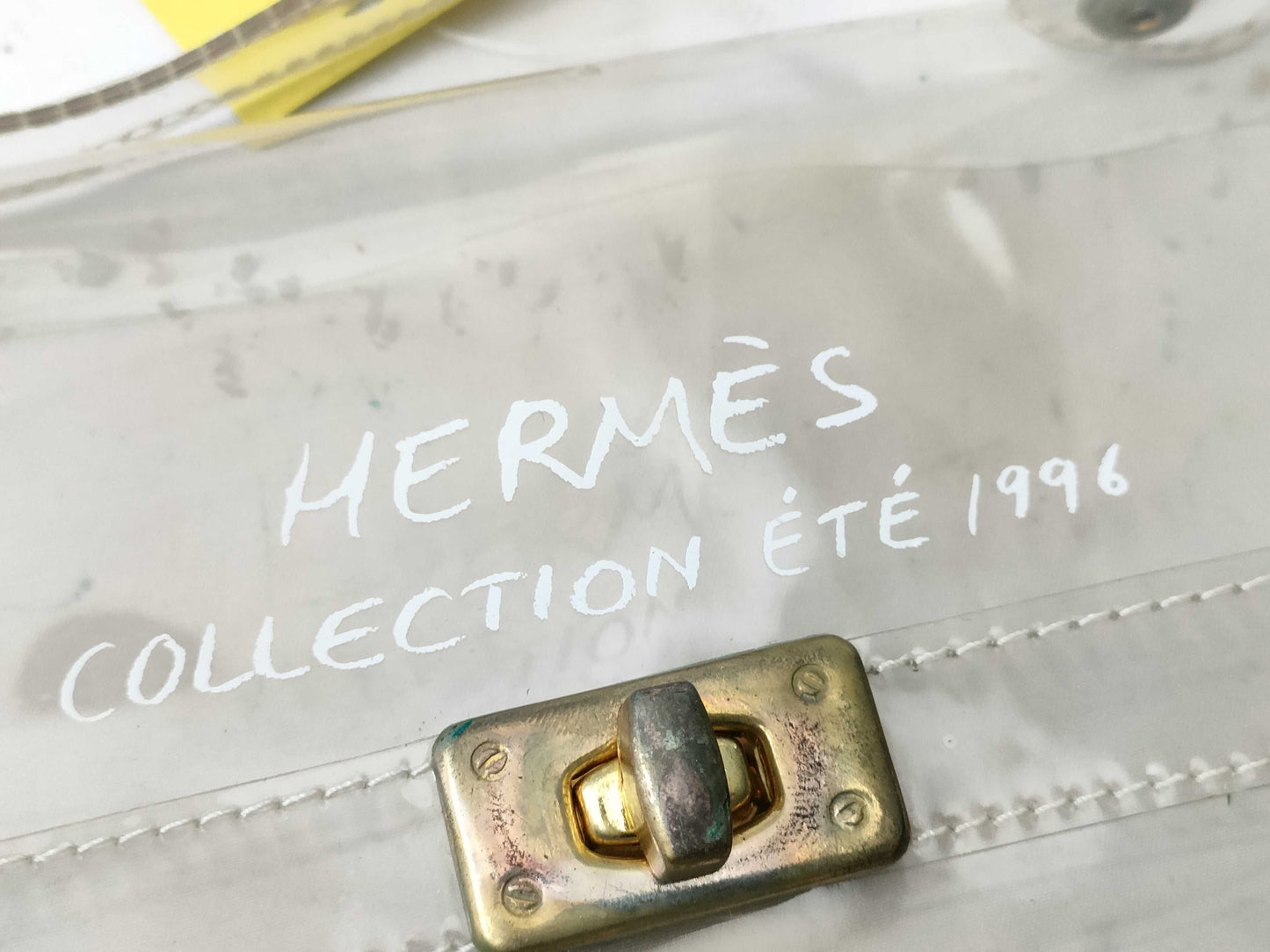 HERMES vinyl bag handbag