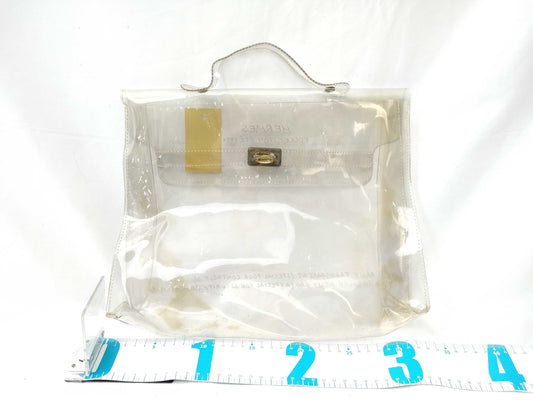 HERMES vinyl bag handbag