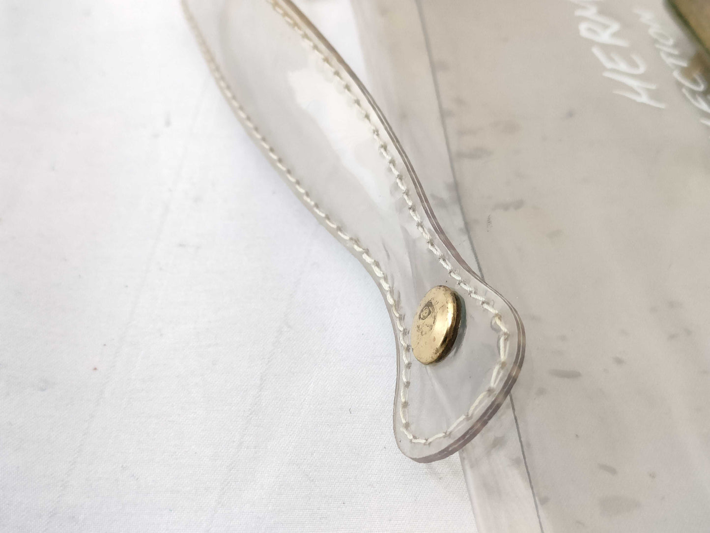 HERMES vinyl bag handbag