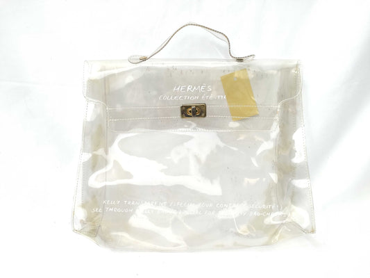 HERMES vinyl bag handbag