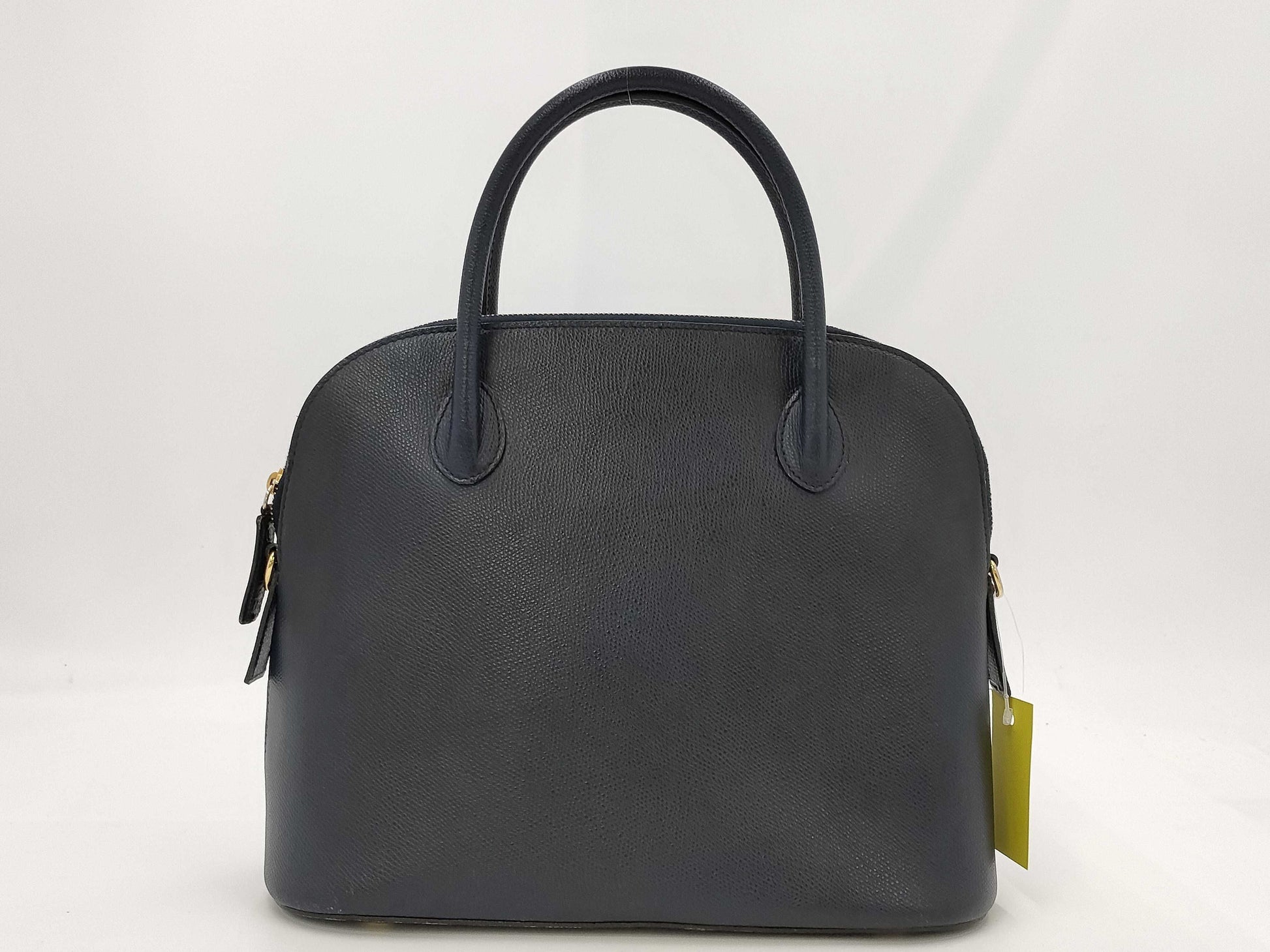 CELINE Leather/2-Way/Tote/Black Handbag