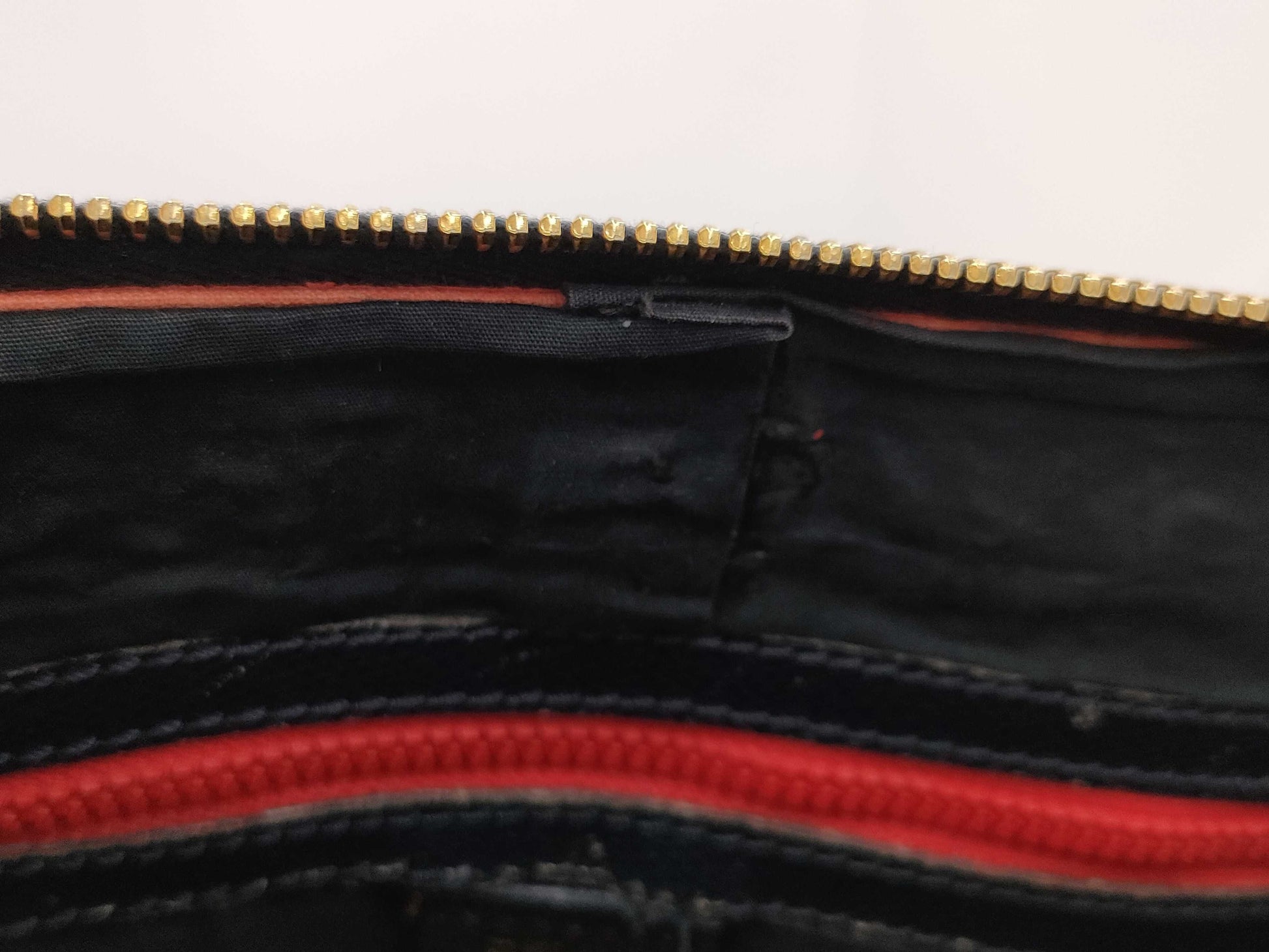 CELINE Leather/2-Way/Tote/Black Handbag