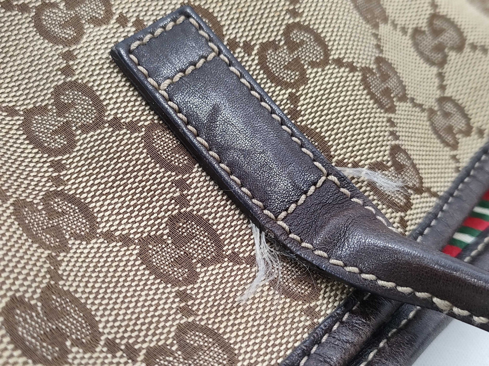 GUCCI GG Canvas Gucci 169946 3444 Handbag Tote Bag