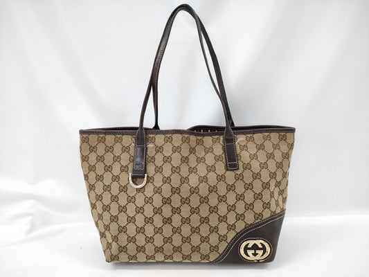 GUCCI GG Canvas Gucci 169946 3444 Handbag Tote Bag