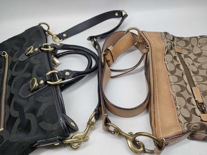 COACH Signature Shoulder Bag/Pouch Set of 3