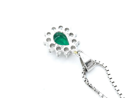 E0.67ct D0.60ct PT900/850 11.2g Necklace 