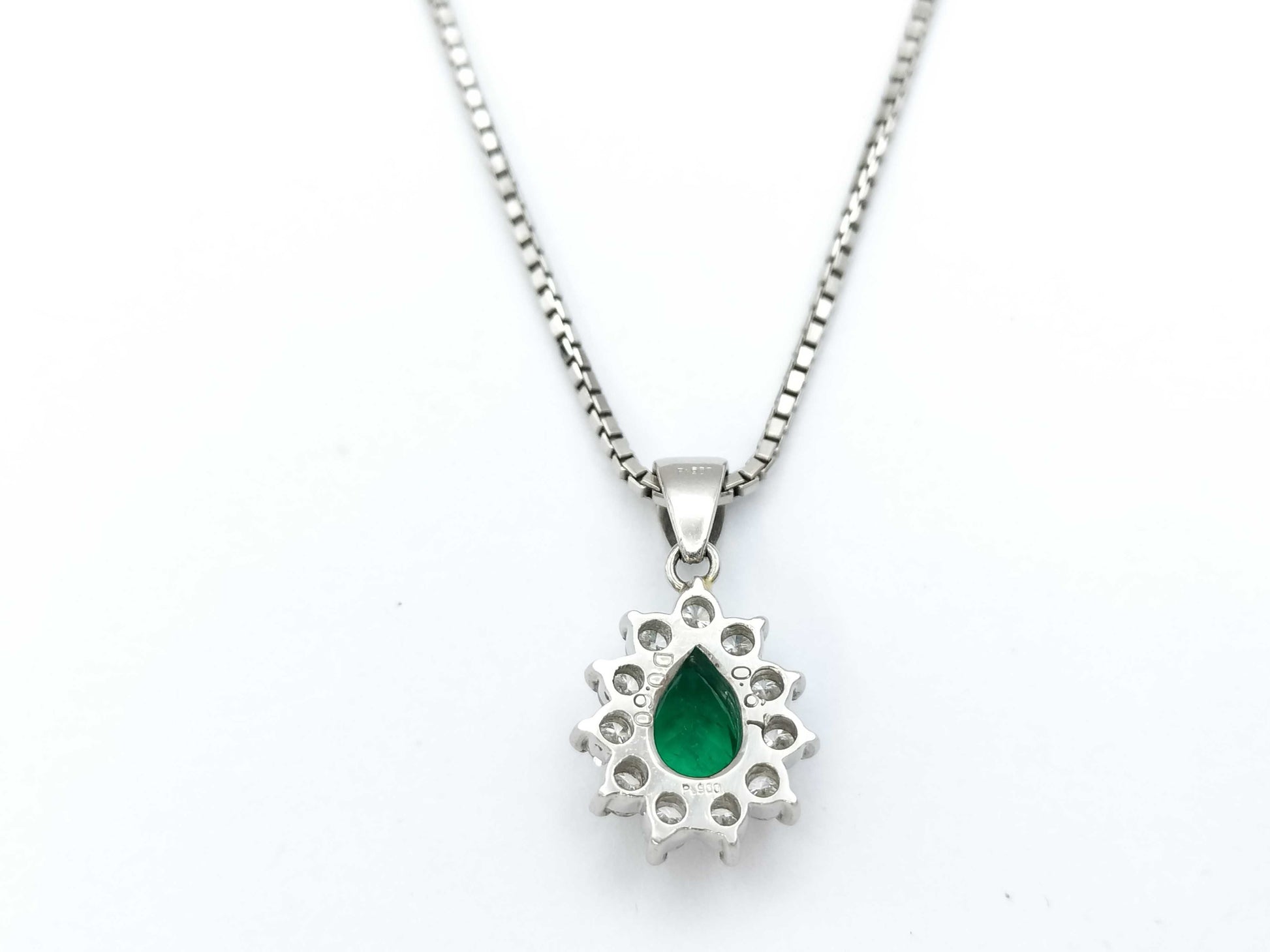 E0.67ct D0.60ct PT900/850 11.2g Necklace 