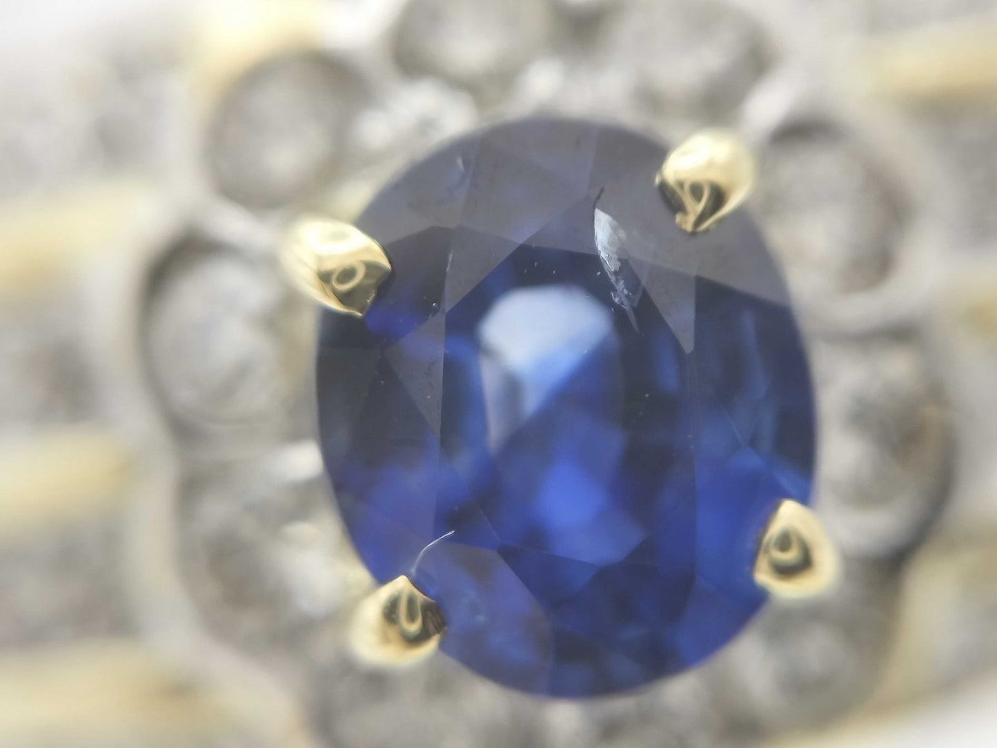 S0.88ct/0.20ct D0.70ct K18 6.6g Ring 