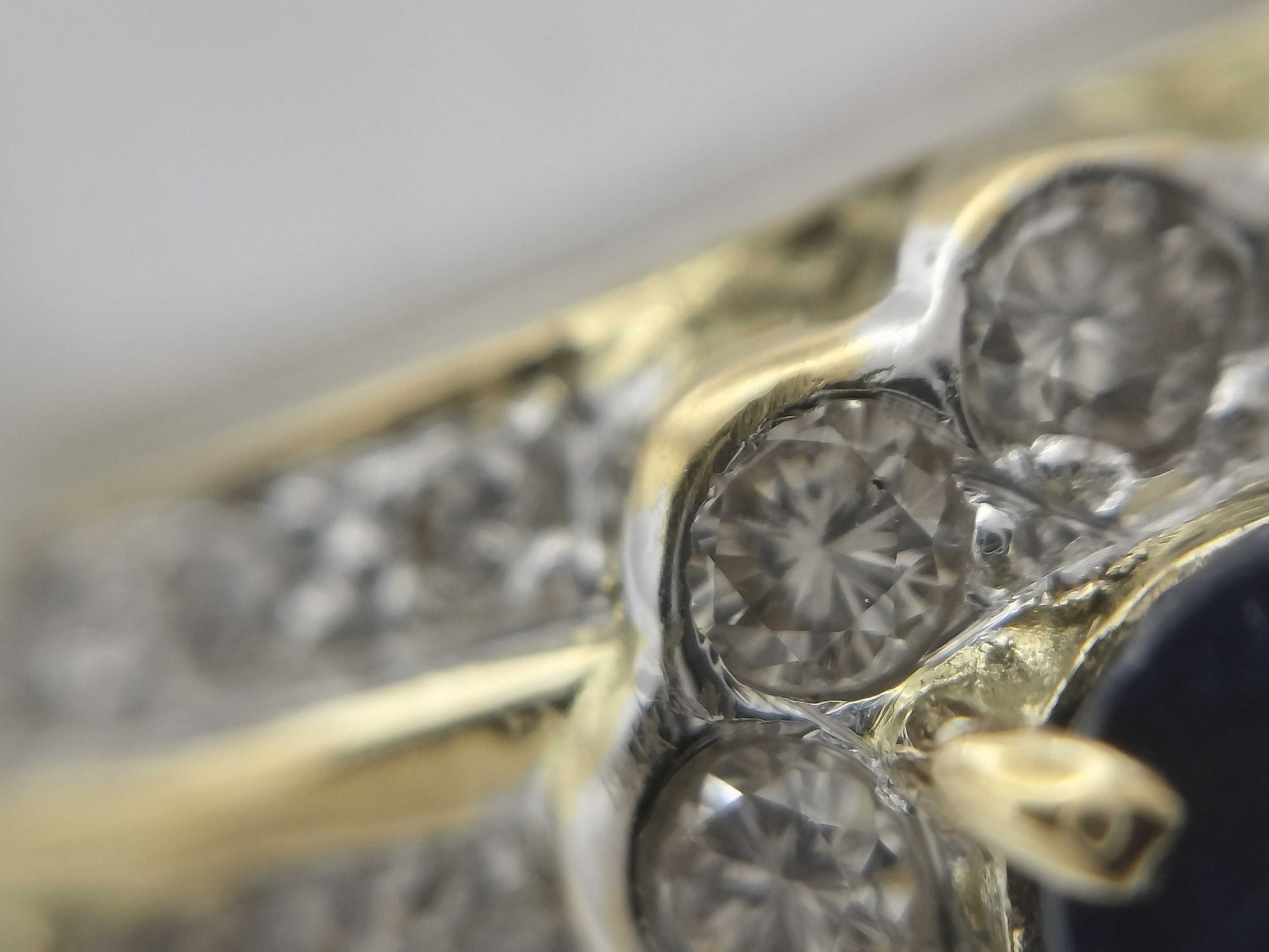 S0.88ct/0.20ct D0.70ct K18 6.6g Ring 