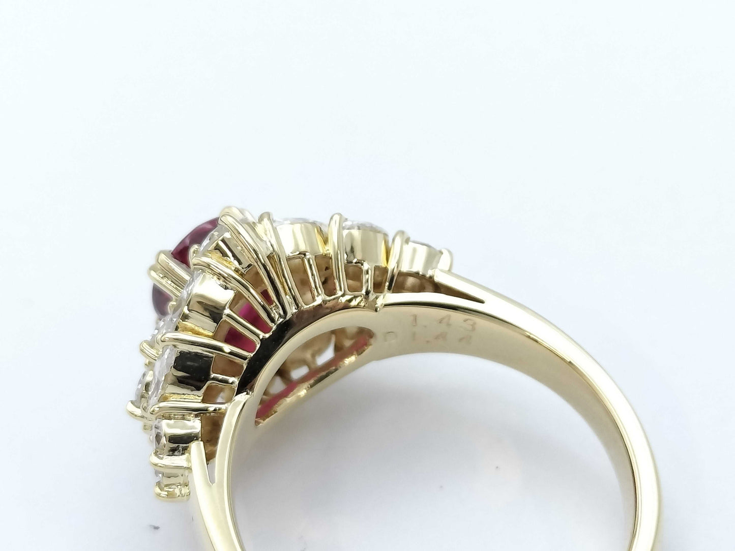 R1.43ct D1.44ct K18 7.5g Ring 