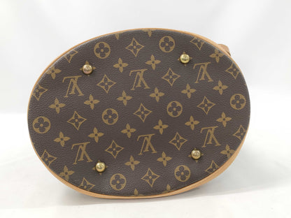 LOUIS VUITTON Monogram Bucket GM Tote Bag with Pouch