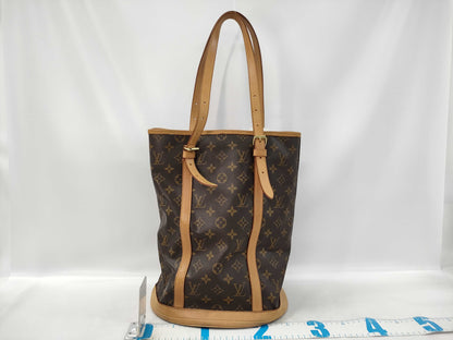 LOUIS VUITTON Monogram Bucket GM Tote Bag with Pouch