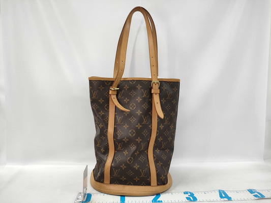 LOUIS VUITTON Monogram Bucket GM Tote Bag with Pouch