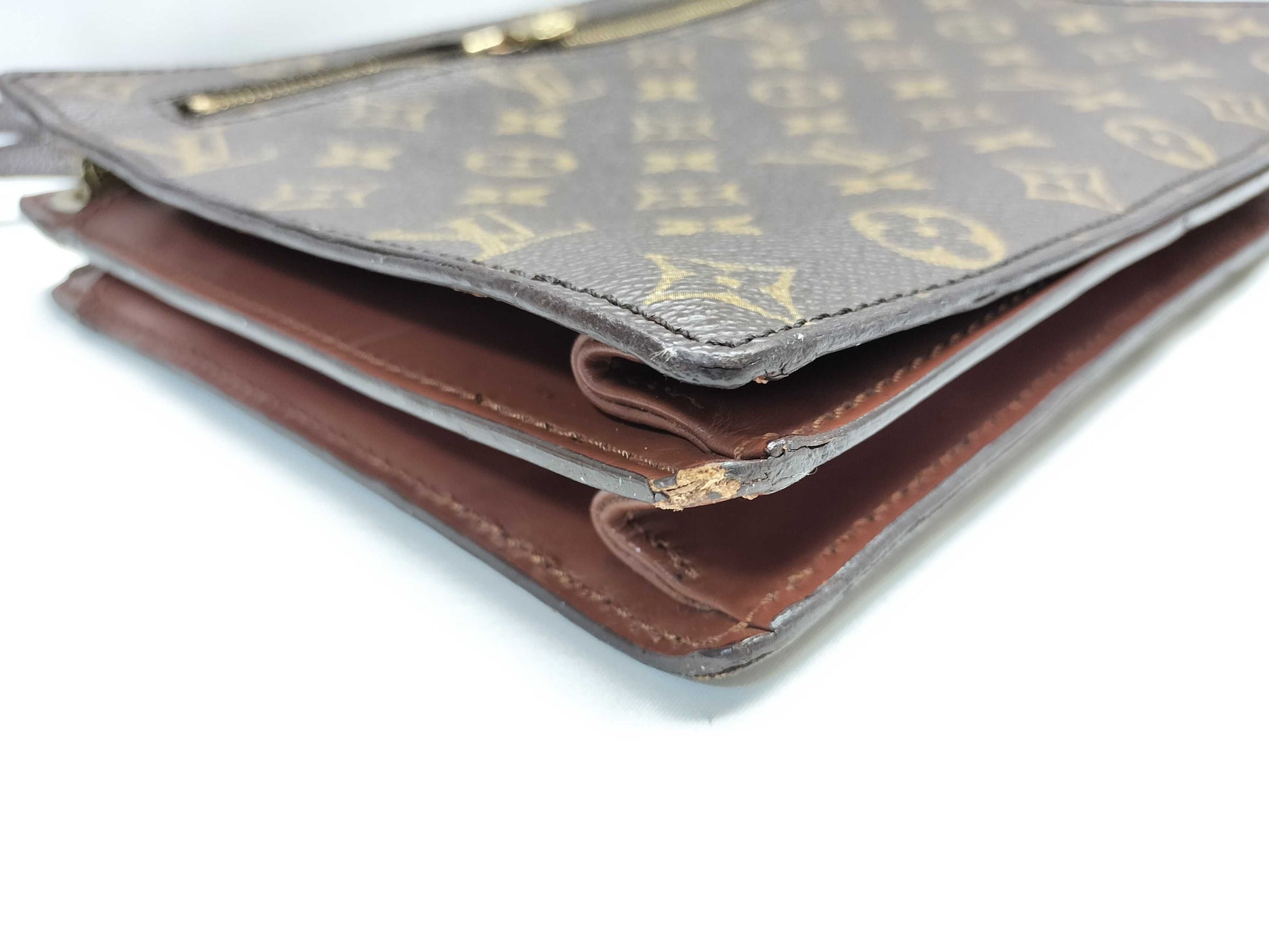 LOUIS VUITTON 883FC Monogram Enghien/Vintage/3-Digit Serial Number Shoulder Bag