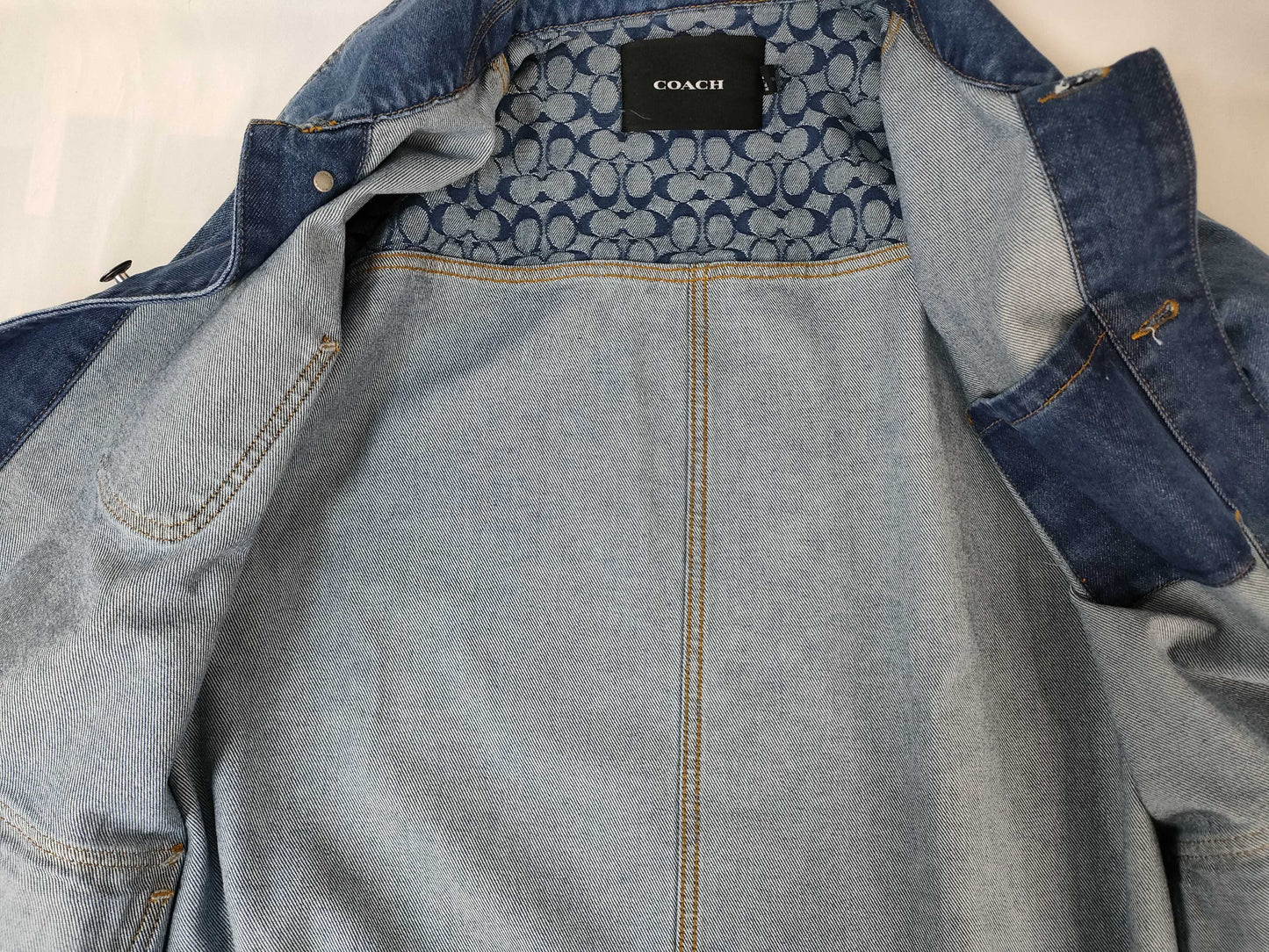 COACH denim jacket, size L, jacket
