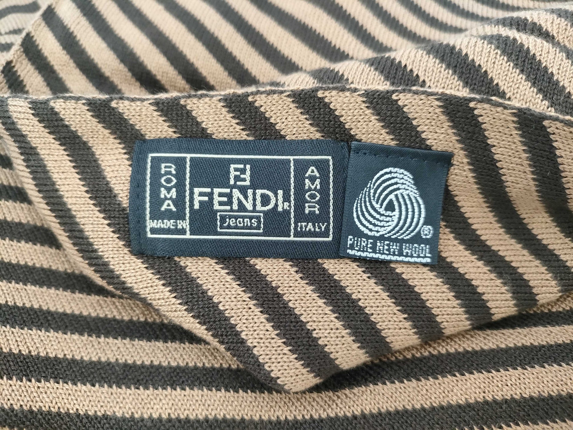 FENDI Zucca wool scarf