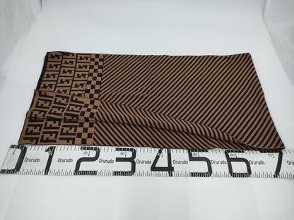 FENDI Zucca wool scarf
